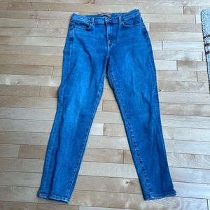 7 for all mankind Luxe Vintage high waist ankle skinny